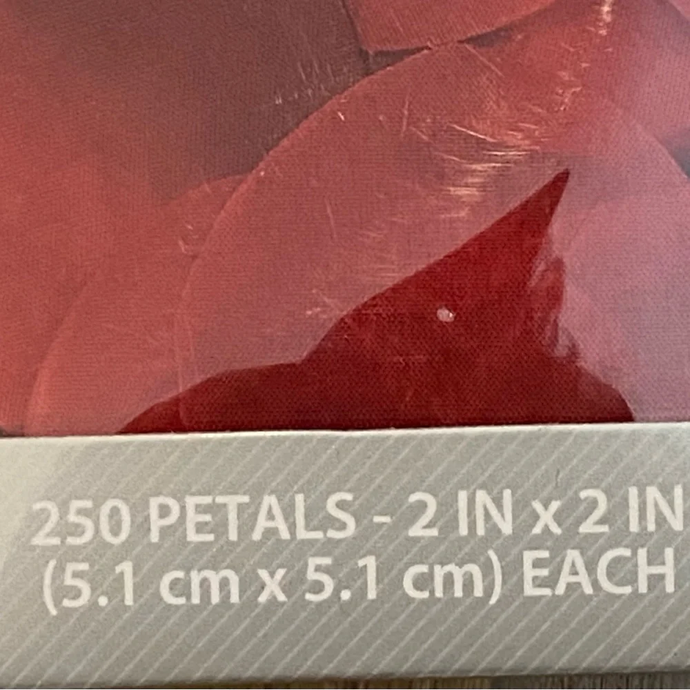 Red Fabric Rose Petals 250 Pieces New